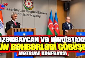 Azərbaycan və Hindistanın XİN rəhbərli görüşdü -MƏTBUAT KONFRANSI Azərbaycan və Hindistanın XİN rəhbərli görüşdü -MƏTBUAT KONFRANSI