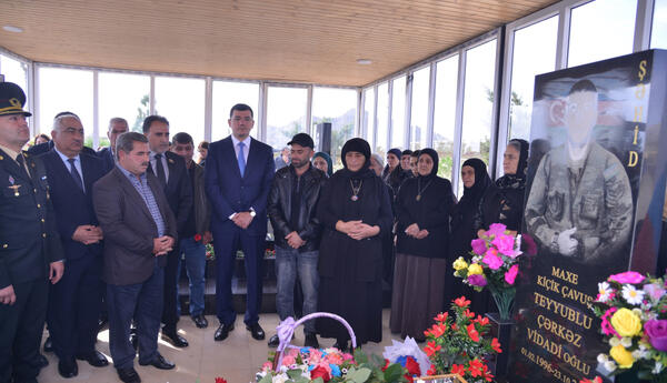 Vətən müharibəsi şəhidi Çərkəz Teyyublunun xatirəsi anılıb <span class="red">- FOTOLAR </span>