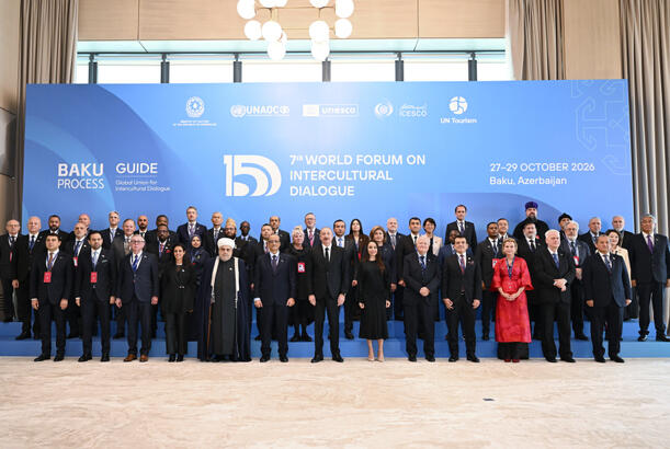 Bakıda VII Ümumdünya Mədəniyyətlərarası Dialoq Forumu işə başlayıb, Prezident İlham Əliyev Forumun açılış mərasimində iştirak edib - YENİLƏNİB - FOTOLAR