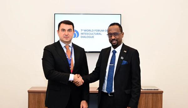 Adil Kərimli Sudanın mədəniyyət naziri ilə görüşüb