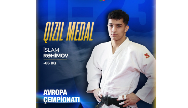 İslam Rəhimov ardıcıl ikinci dəfə U-23 Avropa çempionu olub