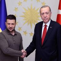 Ərdoğan Zelenskini qəbul edib