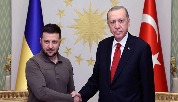 Ərdoğan Zelenskini qəbul edib